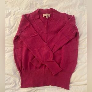 Deep pink long sleeve V-Neck sweater, Philosophy Size XS